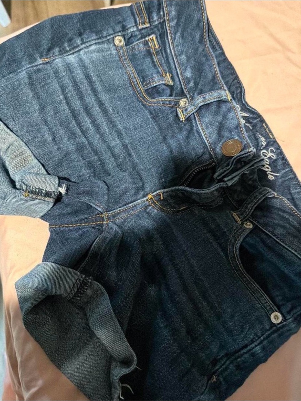 American Eagle Outfitters Dark Blue Denim Shorts
